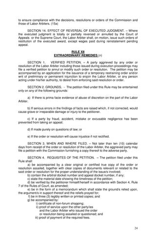 change is mandatory for extraordinary results|THE 2011 NLRC RULES OF PROCEDURE :: CHAN ROBLES .